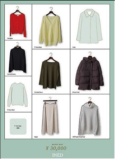 9号 たたき込ん 2万円福袋 イネド 